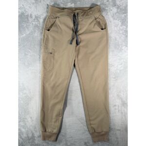 Figs Scrub Pants Womens Small Tan Zamora Joggers Healthcare